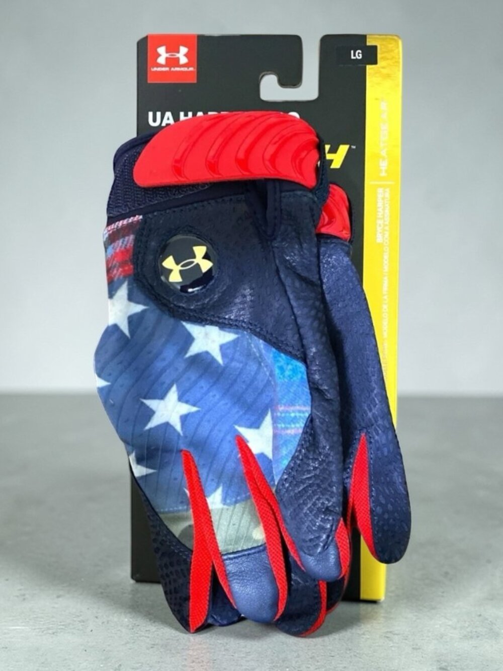 Under Armour Harper Pro Batting Gloves ~ USA ~Size L~Limited Edition